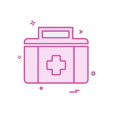 Tıbbi simge tasarım vektörü