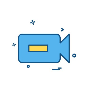 Kamera simgesi tasarım vektörü