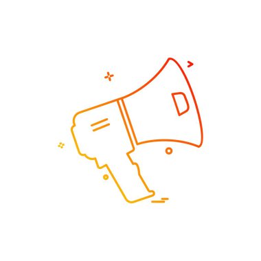 Hoparlör simgesi tasarım vektörü