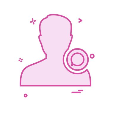 Avatar erkek simge tasarım vektörü