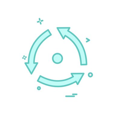 Ok simgesi tasarım vektörü