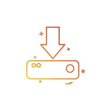 Simgesi tasarım, renkli vektör çizim indir