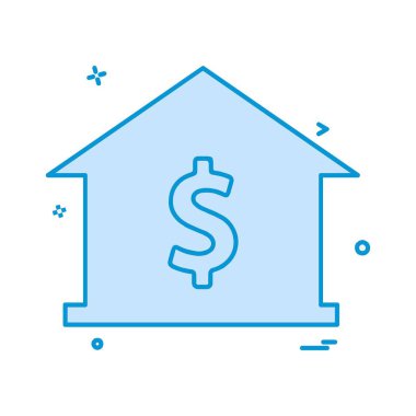 Doları simge tasarlamak vektör