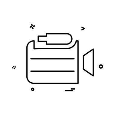 Kamera simgesi tasarım vektörü