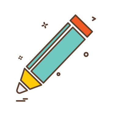 Kalem simgesi tasarım vektörü