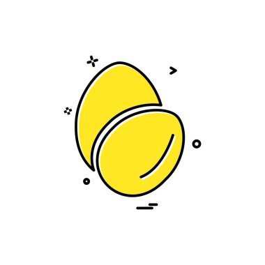 Yumurta simge tasarlamak vektör 