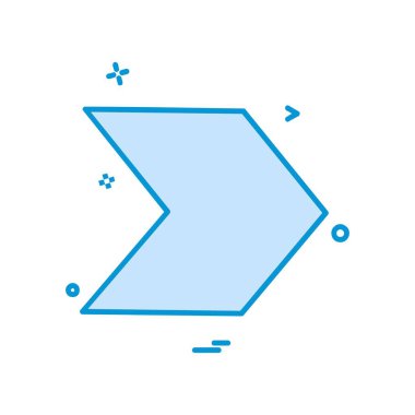 Ok simgesi tasarım vektörü