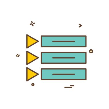 Menü simge tasarlamak vektör