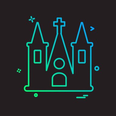 Kilise simge tasarlamak vektör