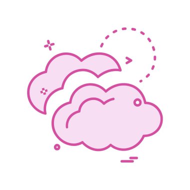 Sadece simge vektör üzerinde beyaz baclground hava