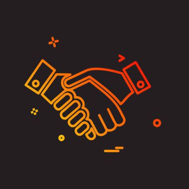 Simge tasarlamak vektör el sallamak