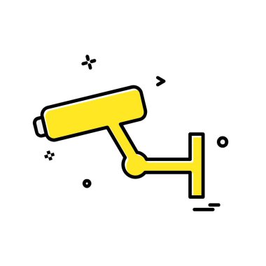 CCTV kamera simge tasarlamak vektör