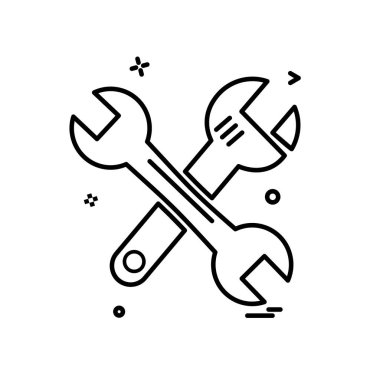 İş simgesi tasarım, renkli vektör çizim