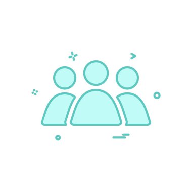 Grup avatar simge tasarlamak vektör
