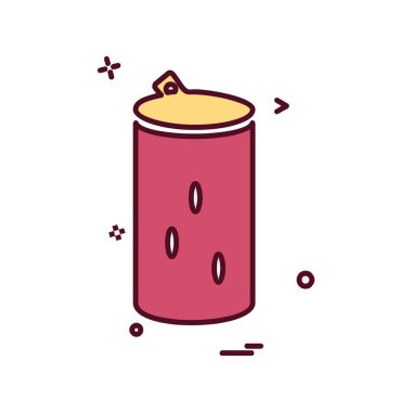 İçki simgesi tasarım, renkli vektör çizim 