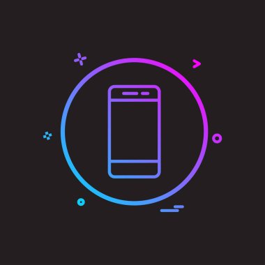 cep telefonu temel simge vektör tasarımı