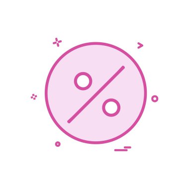 yüzde simge vektör tasarımı