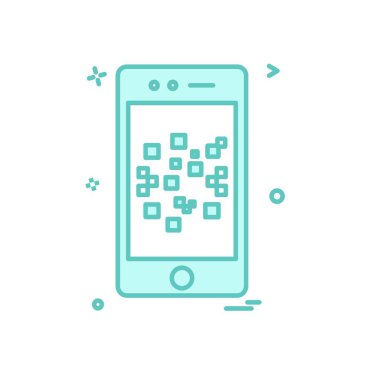 Cep telefonu simge tasarlamak vektör