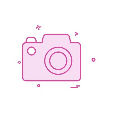 Kamera simgesi tasarım vektörü