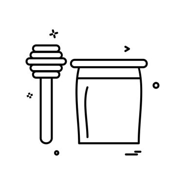 Bal simgesi tasarım vektörü