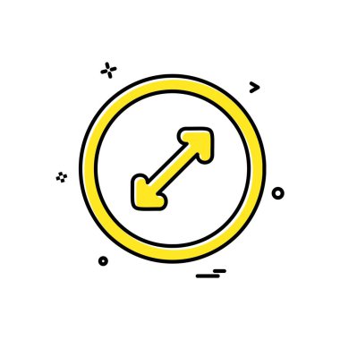 Ok simgesi tasarım vektörü