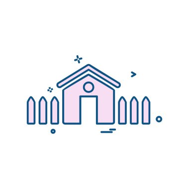 Emlak simge tasarlamak vektör