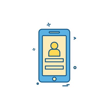 Smartphone simge tasarlamak vektör 