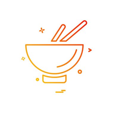 Bowl simge tasarım vektörü