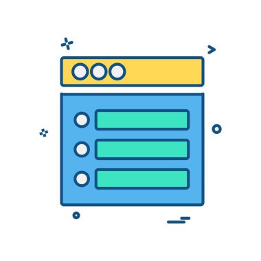 Web düzeni simge tasarım vektörü