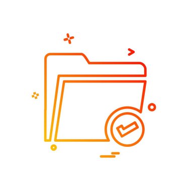 Klasör simge tasarlamak vektör