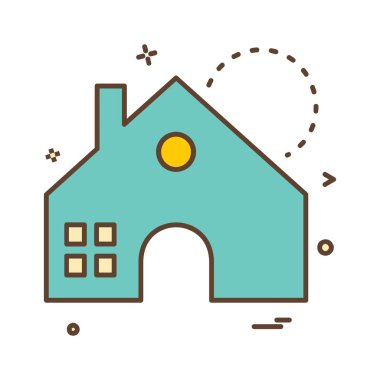 Emlak simge tasarlamak vektör