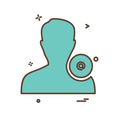 Avatar erkek simge tasarım vektörü