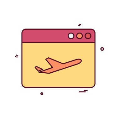 Web yerleşim simgesi tasarım vektörü