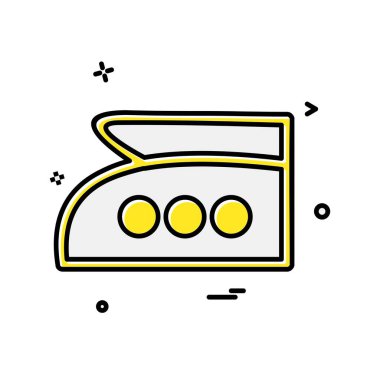 Demir simgesi tasarım vektörü