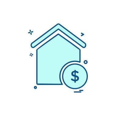 Emlak simge tasarlamak vektör