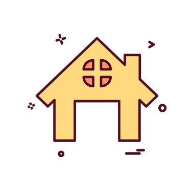 Ev simgesi tasarım vektörü