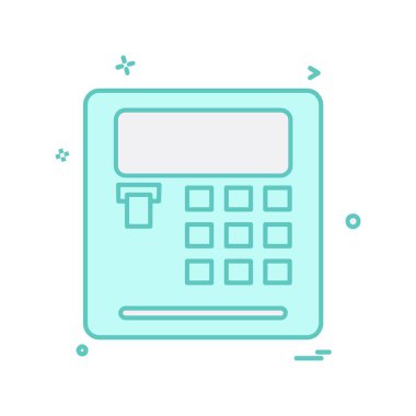 Hesap makinesi simgesi tasarım vektörü