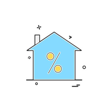 Emlak simge tasarlamak vektör