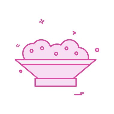 Gıda simgesi tasarım vektörü