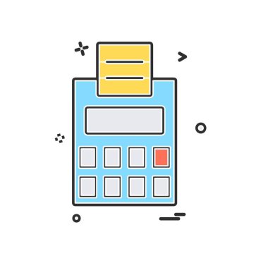 Hesap makinesi simgesi tasarım vektörü