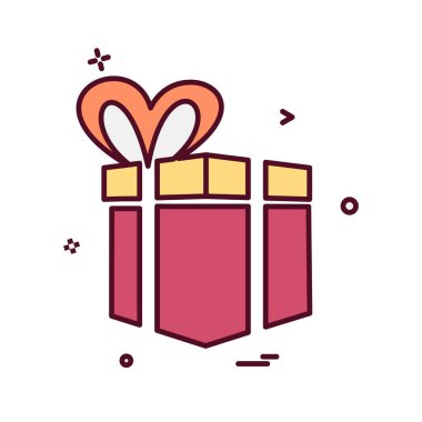 Giftbox simge tasarlamak vektör