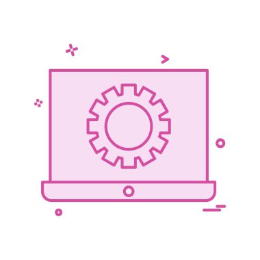 İş simgesi tasarım, renkli vektör çizim