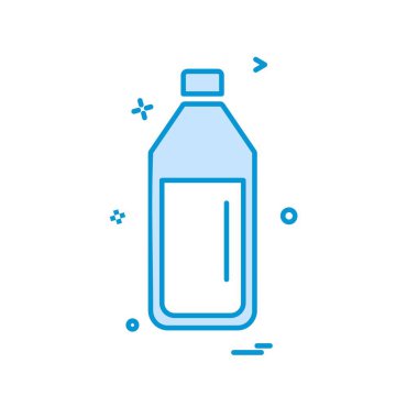 İçki simgesi tasarım, renkli vektör çizim 