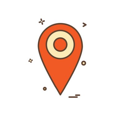 Navigasyon simgesi tasarım vektörü