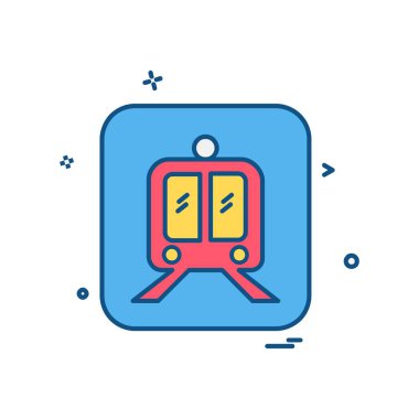Tren simge tasarlamak vektör