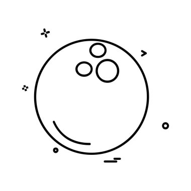 Topu simge tasarlamak vektör