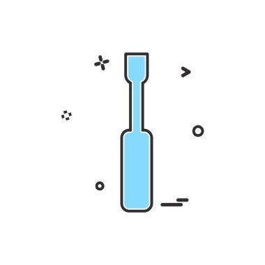 Araçlar simgesi tasarım, vektör çizim vida