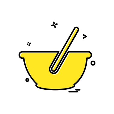 Gıda simgesi tasarım vektörü