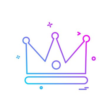 Taç simge tasarlamak vektör