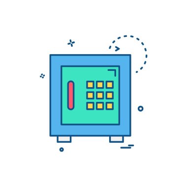 Güvenli simge tasarlamak vektör